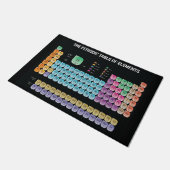 Periodieke lijst van elementen werpen kussen deurmat (Schuin)