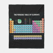 Periodieke lijst van elementen werpen kussen fleece deken (Voorkant)