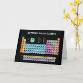 Periodieke lijst van elementen werpen kussen kaart (Gele Bloem)