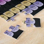 Periodieke lijst van elementen werpen kussen legpuzzel (Zijkant)