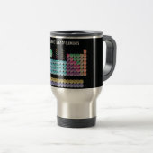 Periodieke lijst van elementen werpen kussen reisbeker (Voorkant rechts)