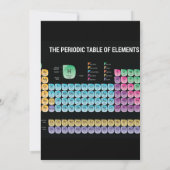 Periodieke lijst van elementen werpen kussen save the date (Achterkant)