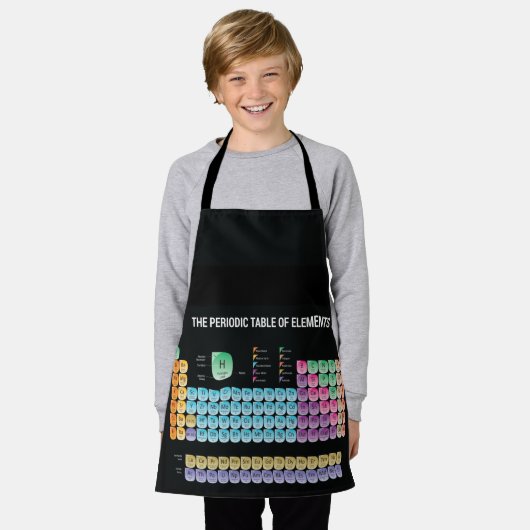 Periodieke lijst van elementen werpen kussen schort (Gedragen)