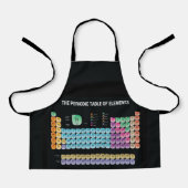 Periodieke lijst van elementen werpen kussen schort (Voorkant)