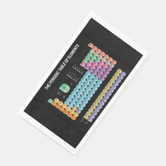 Periodieke lijst van elementen werpen kussen servet (Hoek)