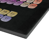 Periodieke lijst van elementen werpen kussen snijplank (Hoek)