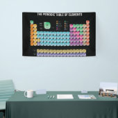 Periodieke lijst van elementen werpen kussen spandoek (Beurs)