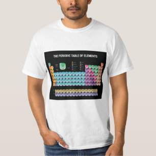 Periodieke lijst van elementen werpen kussen t-shirt