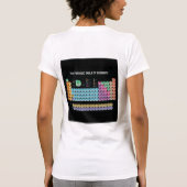 Periodieke lijst van elementen werpen kussen t-shirt (Achterkant)