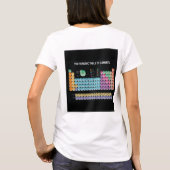 Periodieke lijst van elementen werpen kussen t-shirt (Achterkant)