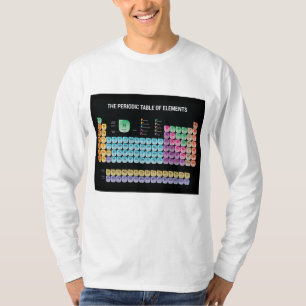 Periodieke lijst van elementen werpen kussen t-shirt
