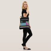 Periodieke lijst van elementen werpen kussen tote bag (Op model)