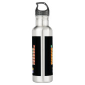 Periodieke lijst van elementen werpen kussen waterfles (Achterkant)