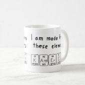 Periodieke mok Kameron-tabelnaam (Voorkant rechts)