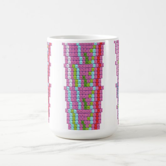 Periodieke mok van chocolade biscuits, chocolade (Center)