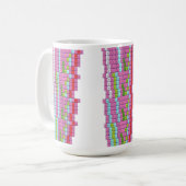 Periodieke mok van chocolade biscuits, chocolade (Voorkant links)