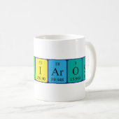 Periodieke mok van de Olivia-Roos naam (Voorkant rechts)