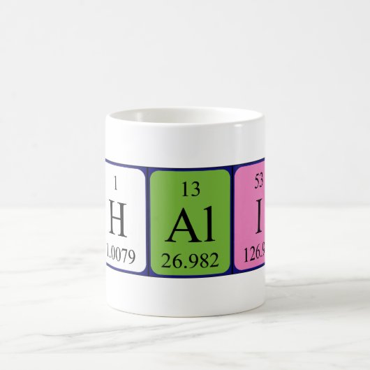 Periodieke mok van Khalid-namen (Center)