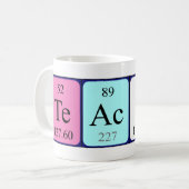 Periodieke mok voor de leerkracht (Voorkant links)