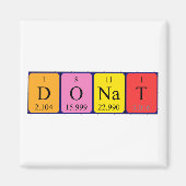 Periodieke naam donat magnet (Voorkant)