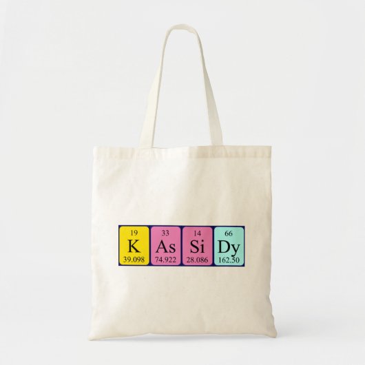 Periodieke naam Kassidy canvas tas (Voorkant)