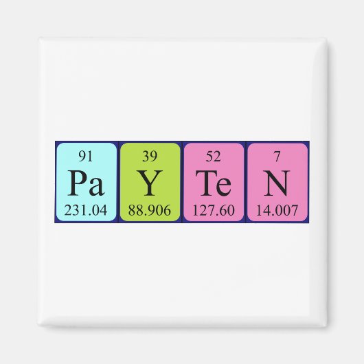 Periodieke naam magneet (Voorkant)