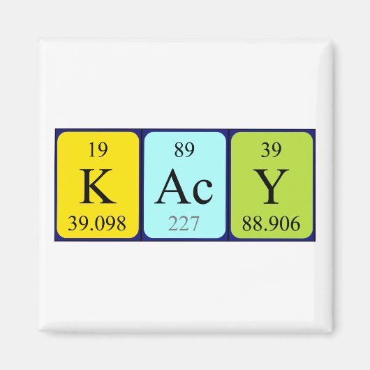 Periodieke naam magneet van de vaardigheid (Voorkant)