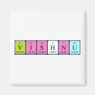 Periodieke naam magnet Vishnu