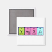 Periodieke naam van Yasser magnet (Voorkant / Achterkant)