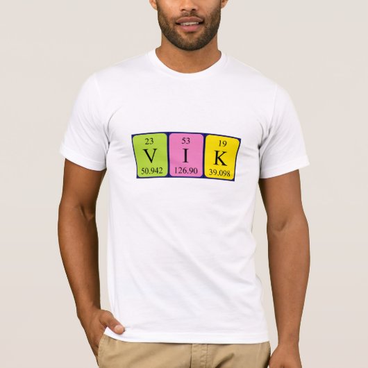 Periodieke naam Vik shirt (Voorkant)