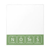 Periodieke opmerkingen over tabelelementen notitieblok (Voorkant)