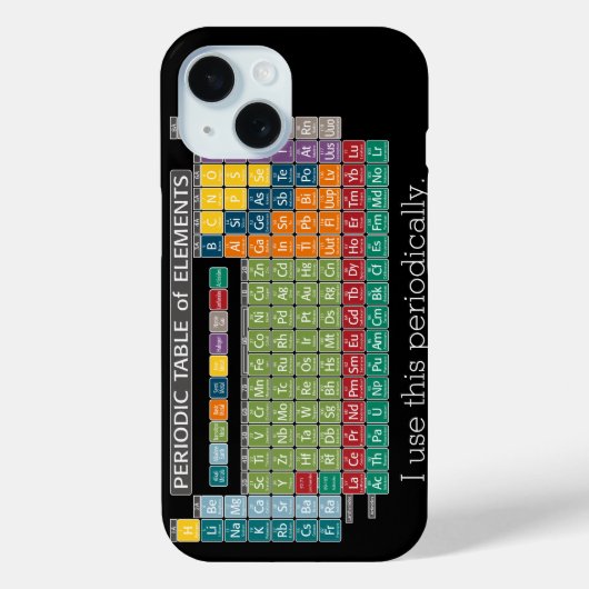 Periodieke Periodieke Lijst van Elementen - Studen Case-Mate iPhone Case (Achterkant)