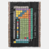 Periodieke Periodieke Lijst van Elementen - Studen Deken (Voorkant Verticaal)