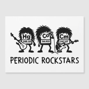Periodieke Rocksterren Chemie Humor