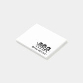 Periodieke Rocksterren Chemie Humor Post-it® Notes (Schuin)