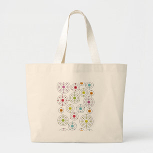 Periodieke schelpen grote tote bag