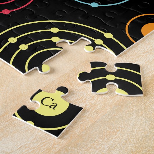 Periodieke schelpen legpuzzel (Zijkant)