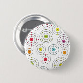 Periodieke schelpen ronde button 5,7 cm (Voorkant /achterkant)