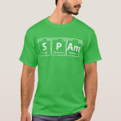 Periodieke Spelling van spam (S-P-Am) T-shirt (Voorkant)