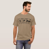 Periodieke Spelling van spam (S-P-Am) T-shirt (Voorkant volledig)