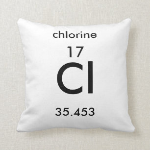 Periodieke tabel 17 Chloorpijp Kussen