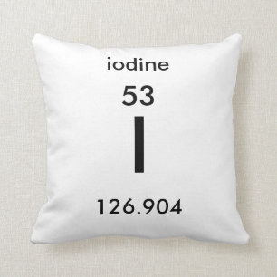 Periodieke tabel 53 odine Pillow Kussen