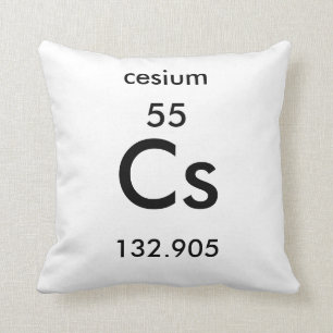 Periodieke tabel 55 Cesium Pillow Kussen