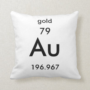 Periodieke Tabel 79 Gold Pillow Kussen