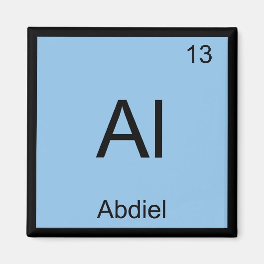 Periodieke tabel Aaron Name Chemistry Element Magneet (Voorkant)