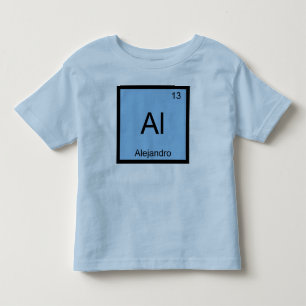 Periodieke tabel Alejandro Name Chemistry Element Kinder Shirts