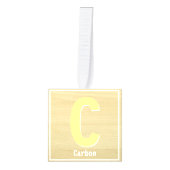 Periodieke tabel alfabet blok koolstof educatieve  decoratie (Voorkant)