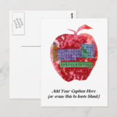 Periodieke Tabel Apple met  tekst Briefkaart (Voorkant / Achterkant)