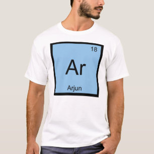 Periodieke tabel Arjun Name Chemistry Element T-shirt