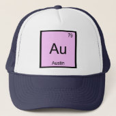 Periodieke tabel Austin Name Chemistry Element Trucker Pet (Voorkant)